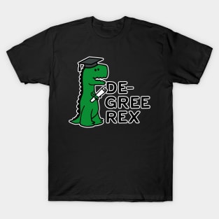 Academic degree Rex T-Rex dinosaur graduation pun T-Shirt